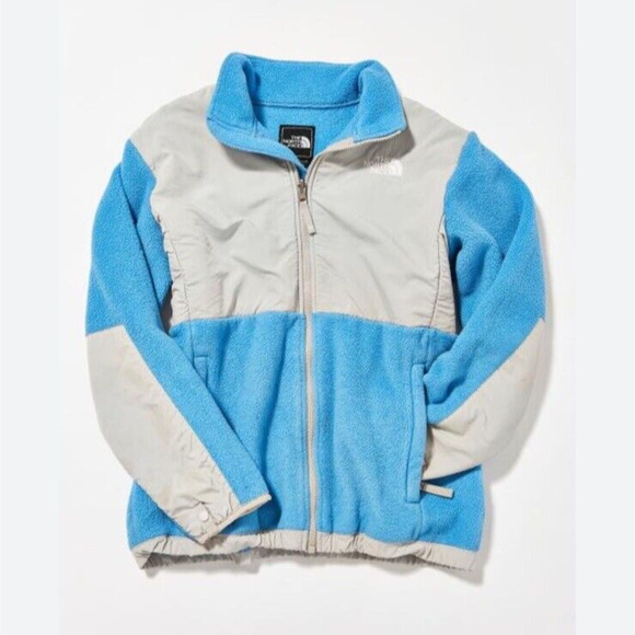 The North Face Women's Denali Polartec Fleece Zip Jacket Blue/Gray Size Small - Picture 2 of 9